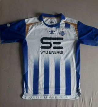 Vintage Umbro Efb Esbjerg Fb Football Shirt 2009/11 Mens Size Xl Denmark