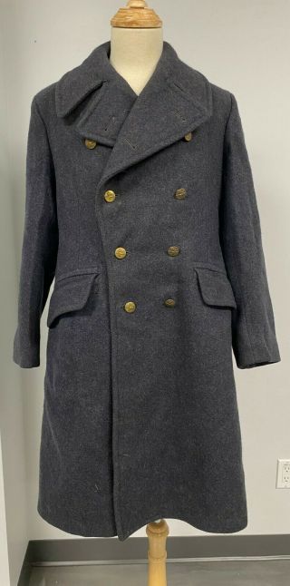 1939 - 45 Ww2 Canada R.  C.  A.  F.  Great Coat Dated 1940