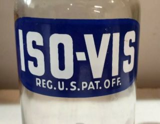 Vintage Standard Oil Company ISO - VIS Vintage Glass Motor Oil Bottle 2