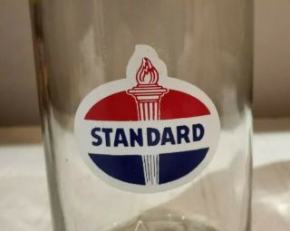 Vintage Standard Oil Company ISO - VIS Vintage Glass Motor Oil Bottle 3