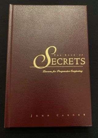 The Book Of Secrets,  John Carney,  Limited 1st.  Edition,  Signed And Numbered