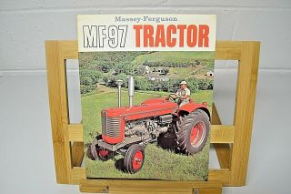 1963 Massey Ferguson Mf 97 Diesel,  Lpg Tractor Sales Brochure