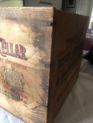 White Horse Cellar Blended Scotch Whisky Wood Crate Glasgow Scotland Box Whiskey 2