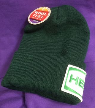 NWT Vintage 90s HESS OIL GAS Wool Feel OFFICIAL UNIFORM HAT Watch Cap TOY TRUCK 3