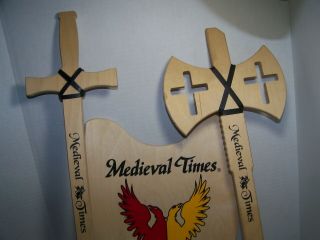 Medieval Times Souvenirs: 23” Wooden Sword & 21” Axe & 15 