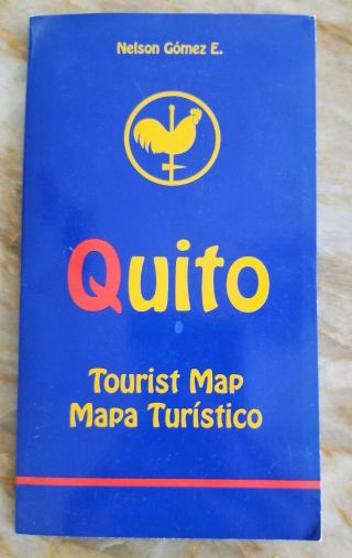 Quito,  Ecuador - City And Tourist Map 1999 (pocket Fit When Folded)
