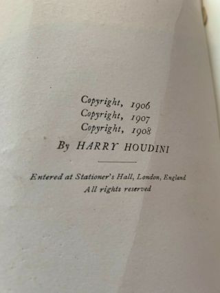The unmasking of Robert - Houdini by Harry Houdini 1908 York the publishers pr 4