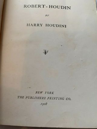 The unmasking of Robert - Houdini by Harry Houdini 1908 York the publishers pr 5