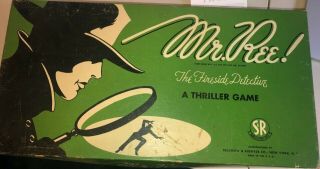 Vintage 1946 Mr.  Ree The Fireside Detective Board Game Complete