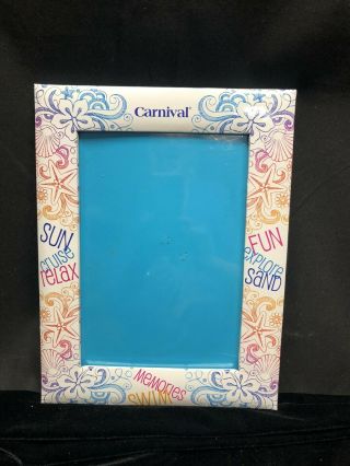 Carnival Cruise Line Vertical Fun Colorful 8x10 Photo Picture Frame