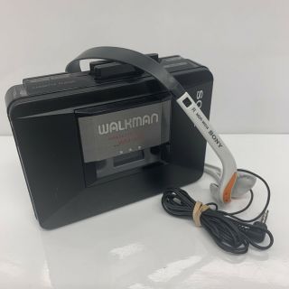 Vintage Sony Walkman Wm - A12 Cassette Player & W/ Sony Earphones