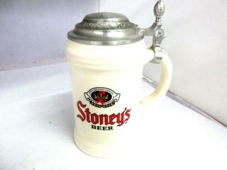 Vintage Advertising Rare 2003 Stoneys Beer Glass Mug Stein M - 353