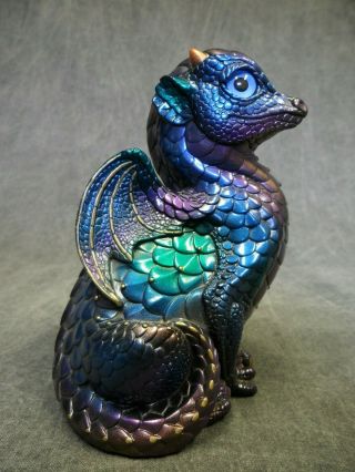 Windstone Editions Peacock Fledgling Dragon Statue Figurine Fantasy