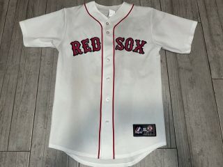 Vtg Boston Red Sox Dustin Pedroia 15 Majestic Ditched Jersey Sz Small