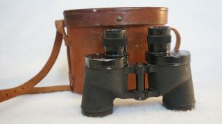 Vintage Wwii Us Army Military Binoculars M13ai 6x30 W Leather Case