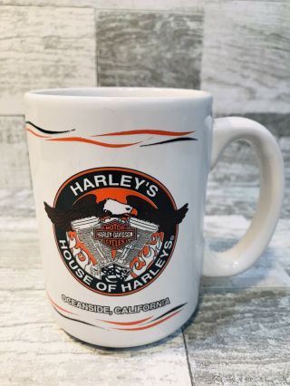 Harley’s House Of Harleys Oceanside California Usa Coffee Mug Cup Motorcycles