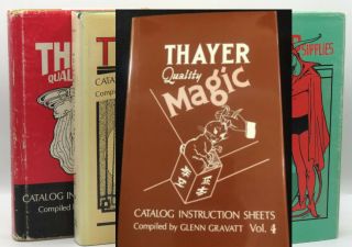 Thayer Quality Magic Catalogs & Instruction Sheets Vol.  1,  2,  3,  And 4