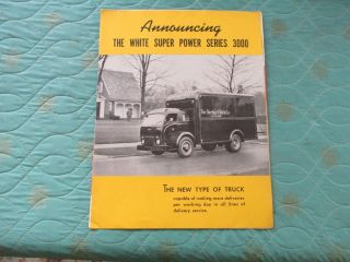 0324t 1949 White Power Series 3000 Truck Sales Brochure