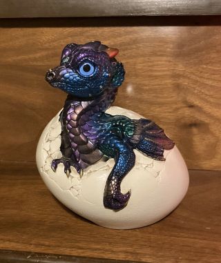 Windstone Editions Hatching Empress Dragon Retired Color Peacock