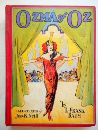 Vintage Ozma Of Oz By L.  Frank Baum,  Illus.  By John R.  Neill