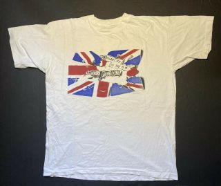 Vintage 80s Sex Pistols Anarchy In Uk Single Stitch T Shirt Punk Band Residuals