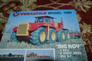 Versatile Big Roy Model 1080 Tractor Brochure Fcca