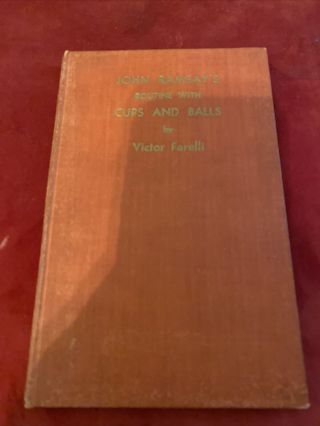 John Ramsay Cup And Balls Book - Victor Farelli - First Edition
