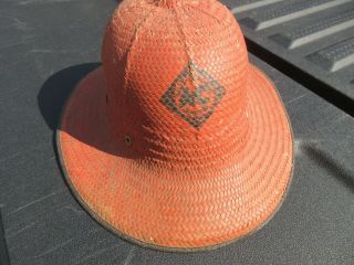 Allis Chalmers Straw Pith Hat,  Old