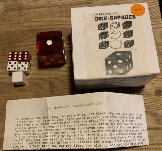 Vintage Jim Kleefeld’s Thaumaturgic Dice Magic Trick (dice - Capades)