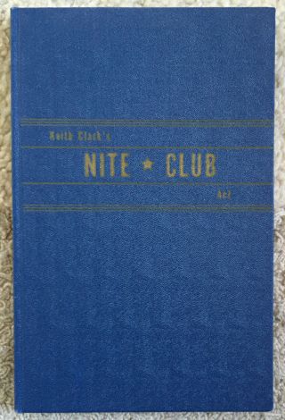 Vintage 1944 Keith Clark’s Nite Club Act Magic Book By Harold Rice