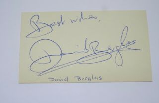 David Berglas Signed Card
