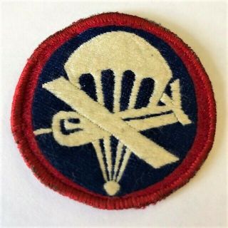 Ww2 Theater Made Paraglider Overseas Cap Patch - Unsewn - No Glow - Cut Edge