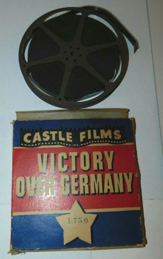 Castle Films Ww2 Era Victory Over Germany 16mm Sound Film