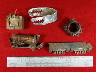German 5x Piece Of V2 Rocket A4 Electronic Control Elements Mischgerat Ww2 Wwii