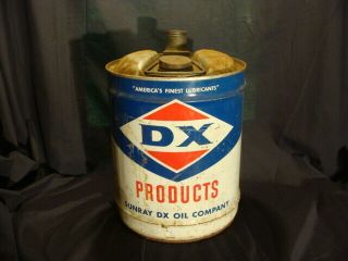 D X PRODUCTS SUNRAY OIL COMPANY 5 GALLON CAN 3