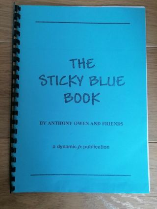The Sticky Blue Book By Anthony Owen And Friends - Discontinued Booklet