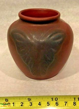 Vintage Van Briggle Art Pottery Shape 688 4 " Mulberry Butterfly Vase 1922 - 26