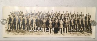 Wwii Army = Yard Long Photograph 13 Autographs = Captain George H Lemon - Ohio