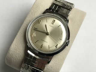 Vintage 1965 Timex Marlin Very With Admiral Adjust O Band