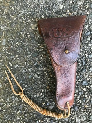 Ww2 Us Brown Leather Holster Boyt 1942