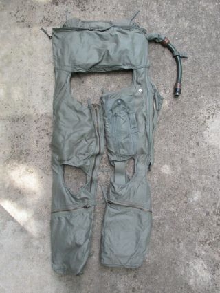Vtg Usaf Air Force Type Csu - 3/p Anti - Gravity Anti - G Suit Trousers Large Long