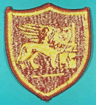 World War 2,  Allied Forces,  Southern Europe HQ Insignia,  Full Emb. ,  Exc.  Cond. 2
