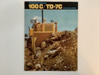 International 100c/td - 7c Crawlers 12 Pages 1971