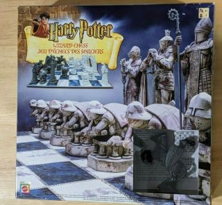Harry Potter Wizard Chess 2002 Mattel Complete And Instructions