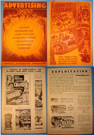 The Return Of Chandu The Magician Pressbook - Bela Lugosi - 1935 - Large Format= - Af