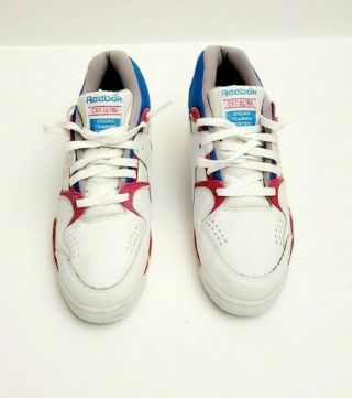 Vintage Reebok Mens Shoes Size 11 White Cxt Ultra Hi High Top Sneakers Blue Read