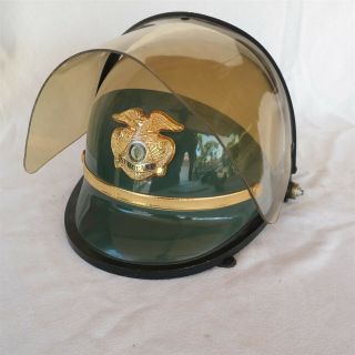 Vtg / Obsolet Bell Toptex Motorcycle Helmet Sheriff Sergeant Police Riot