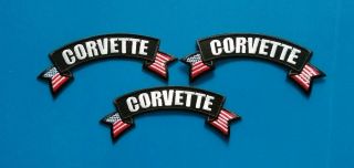 3 Corvette Rockers Collectible Easy Sew/iron Patches