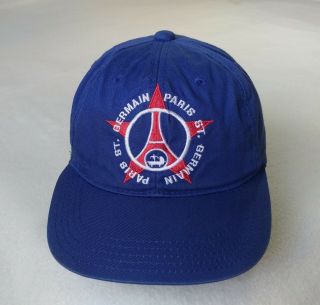 Vintage 90s Paris Saint - Germain Psg Nike Football Cap Purple Hat One Size Adult