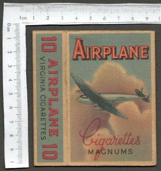 Aop Vintage Empty Packet Airplane Magnums Cigarettes United Kingdom Tobacco Co.
